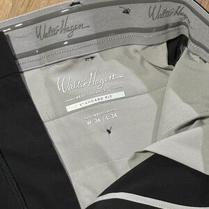 Walter Hagen Black Performance 11 Trousers Golf Dress Pants